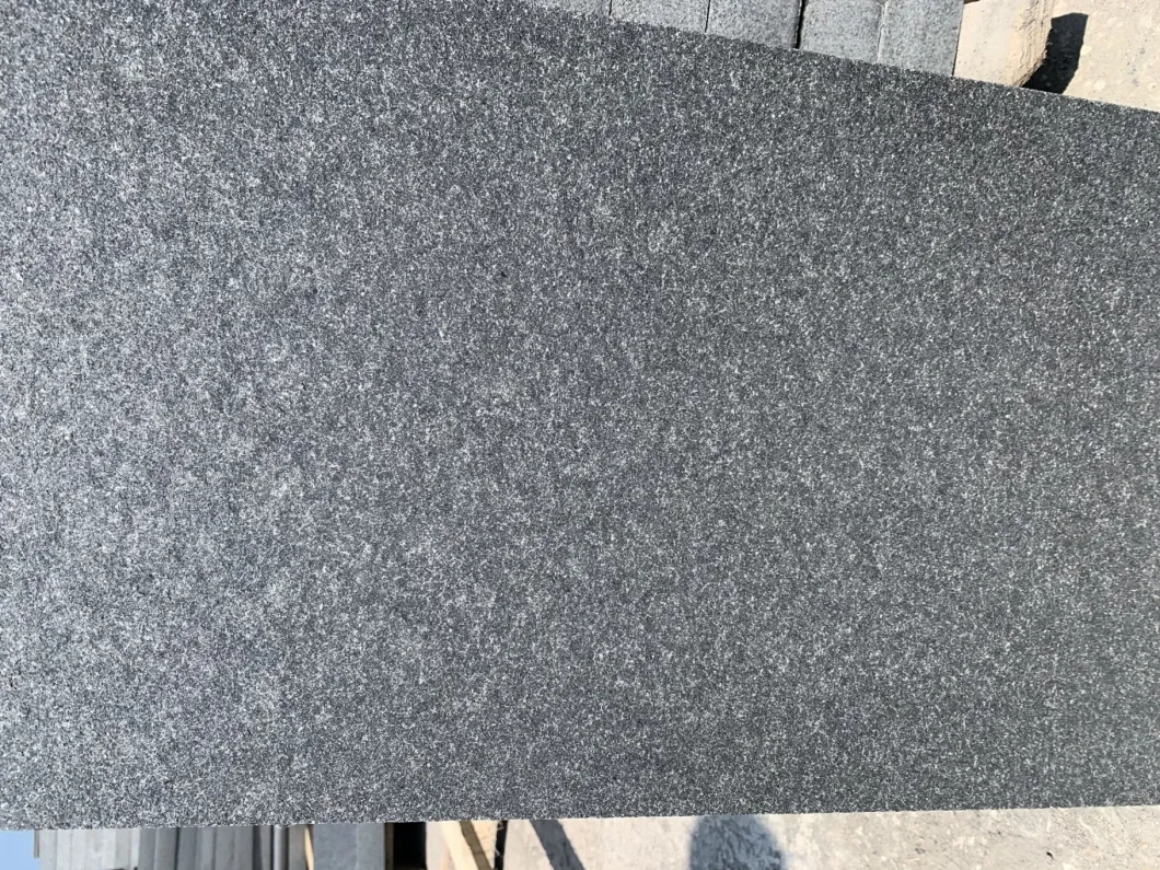 New G684 Dark Grey Granite-Stone-Paver Flamed Paving Stone