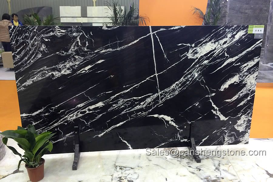 Baroque black marble slab   Marble Slabs