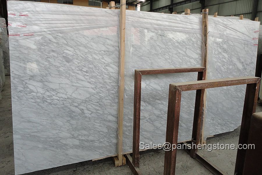 Bianco bruille marble slab   Marble Slabs