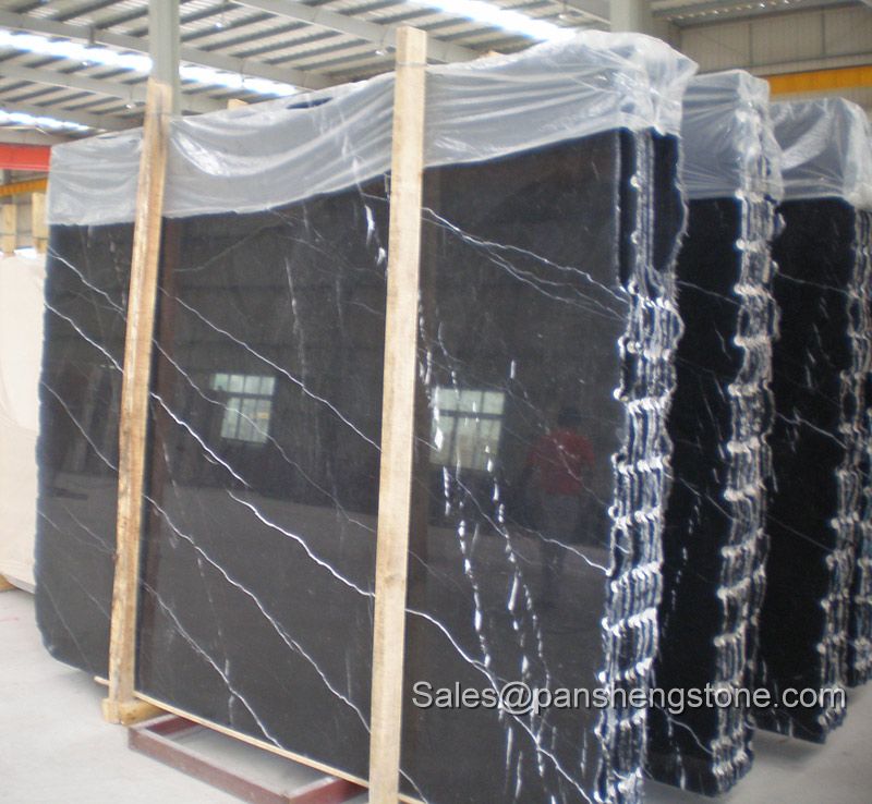 Black marquina marble slab   Marble Slabs