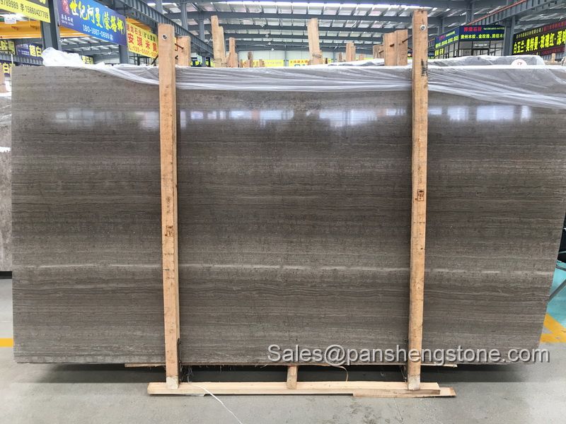 Gray wood marble slab   Marble Slabs