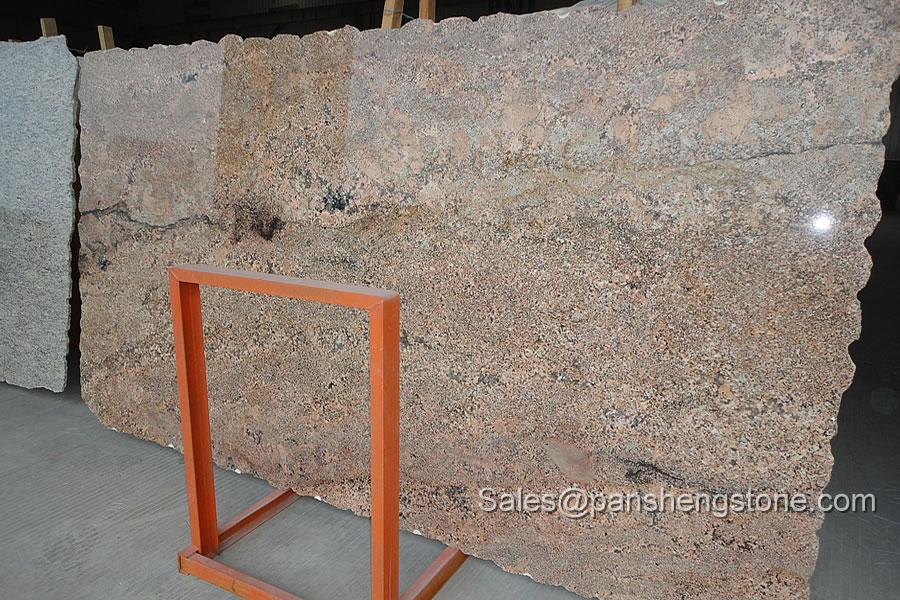 Juparana crema bordeaux granite slab   Granite Slabs