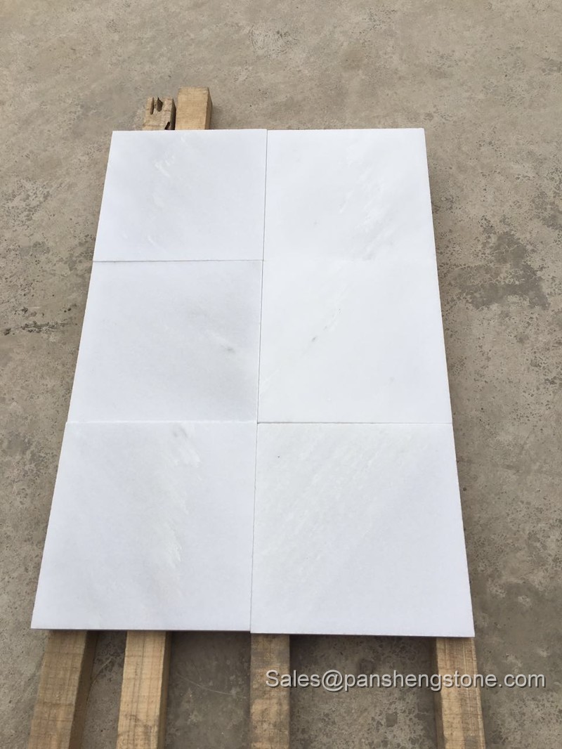 Sichuan white marble tiles   Marble Tiles