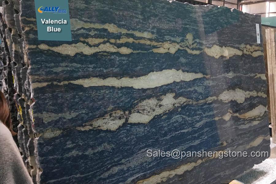 Valencia blue granite slab   Granite Slabs
