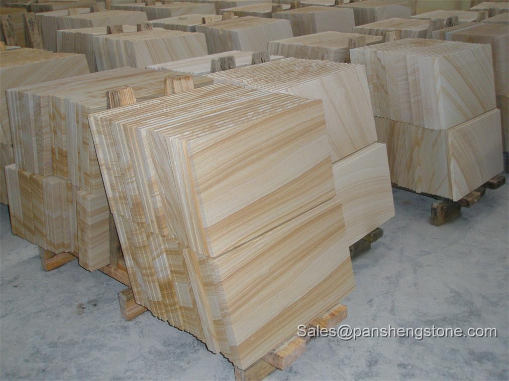 sandstone tiles for wall facade - Pansheng Stone