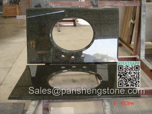 Green granite vanity top   Granite Vanity top