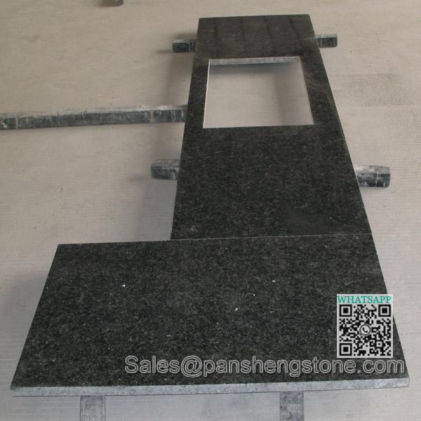 Honed green granite   Granite countertops