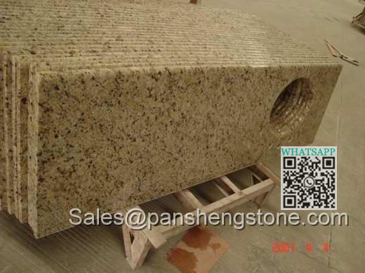 Yellow granite bath tops   Granite Vanity top