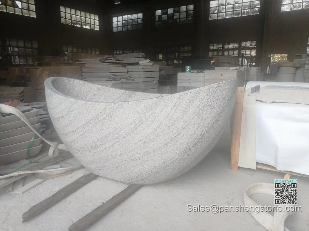 Granite bathtub