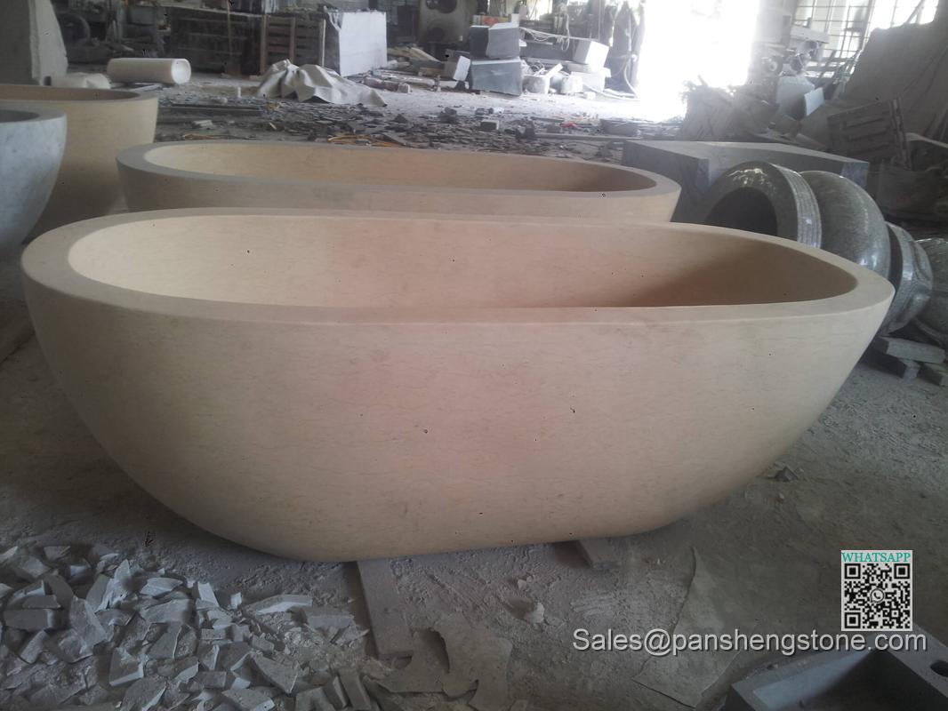 Granite bathtub