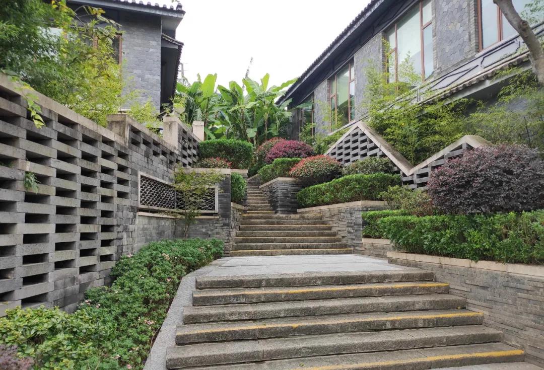 Volcanic rock stair