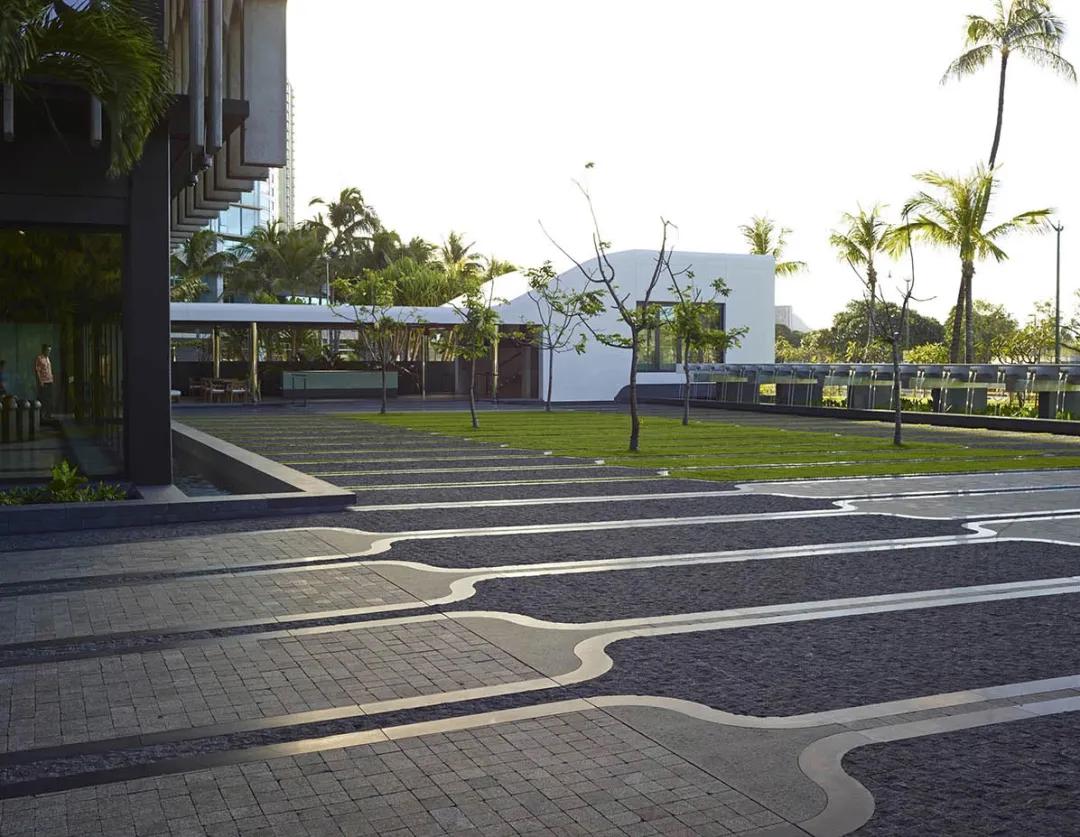 Volcanic rock used in parking lots